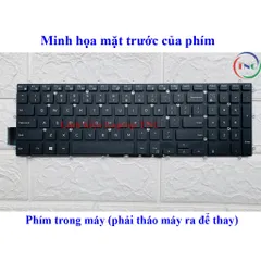 Bàn phím Laptop Dell Vostro 5568 3580 7570 7580 Model P65F Zin có Led / Không Led - phím trong máy PHỤ KIỆN LAPTOP