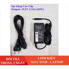 🔝 Sạc Laptop Dell 19.5V - 3.34A - 65W Chân Kim Nhỏ Loại Tốt ( ZIN ) dùng cho Dell 5568 3558 3458