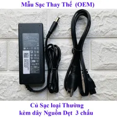 🔝 Sạc Laptop Dell Chân Kim To 19.5V 4.62A - Kèm Dây Nguồn
