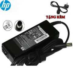 🔝 Sạc Laptop HP 19V - 4.74A (90W) Chân kim to dành cho HP 8460 8470 8560P 8570P, Tặng kèm dây nguồn