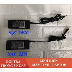 🔝 Sạc Laptop HP 19V - 4.74A (90W) Chân kim to dành cho HP 8460 8470 8560P 8570P, Tặng kèm dây nguồn