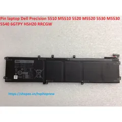 Pin laptop Dell Precision 5510 M5510 5520 M5520 5530 M5530 5540 6GTPY H5H20 RRCGW PHỤ KIỆN LAPTOP