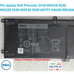 Pin laptop Dell Precision 5510 M5510 5520 M5520 5530 M5530 5540 6GTPY H5H20 RRCGW PHỤ KIỆN LAPTOP