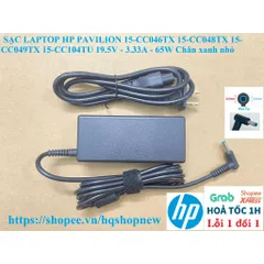 [Sạc zin] SẠC LAPTOP HP PAVILION 15-CC046TX 15-CC048TX 15-CC049TX 15-CC104TU 19.5V - 3.33A - 65W Chân xanh nhỏ PHỤ KIỆN