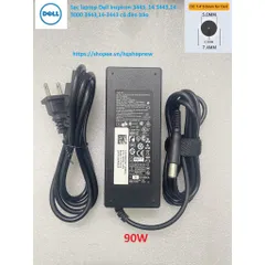 [Sạc zin] Sạc laptop Dell Inspiron 3443, 14 3443,14 3000 3443,14-3443 có đèn báo PHỤ KIỆN LAPTOP