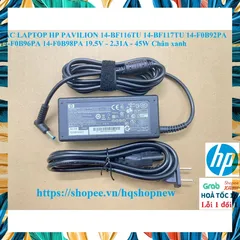[Sạc zin] SẠC LAPTOP HP PAVILION 14-BF 14-F 14-BF116TU 14-BF117TU 14-F0B92PA 14-F0B96PA 14-F0B98PA 19.5V - 2.31A - 45W P