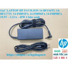 [Sạc zin] SẠC LAPTOP HP PAVILION 14-BF 14-F 14-BF116TU 14-BF117TU 14-F0B92PA 14-F0B96PA 14-F0B98PA 19.5V - 2.31A - 45W P