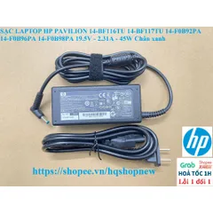 [Sạc zin] SẠC LAPTOP HP PAVILION 14-BF 14-F 14-BF116TU 14-BF117TU 14-F0B92PA 14-F0B96PA 14-F0B98PA 19.5V - 2.31A - 45W P