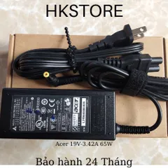 🔝 Sạc Laptop Acer 19V-3.42A 65W Acer 4710 4736 4810 4830 5830 X401 X402 X301 X501 4750 5810 sf531 V5-471 V5-473 V5-531