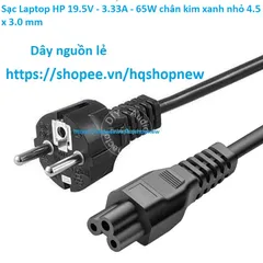 [Sạc zin] Sạc Laptop HP 19.5V - 3.33A - 65W chân kim xanh nhỏ 4.5 x 3.0 mm PHỤ KIỆN LAPTOP