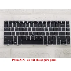 Phím Laptop HP Elitebook 8460 8460p 8460w 8470p 6470p không nút, khung màu ĐEN - BẠC nhập khẩu PHỤ KIỆN LAPTOP