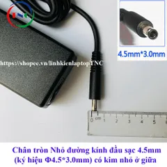 🔝 Sạc Laptop Dell chân kim nhỏ ZIN 19.5V  3.34A Adapter Dell 5568 3558 3458 3559