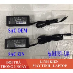 🔝 Sạc Laptop Dell 19.5V - 3.34A - 65W Chân kim to dành cho dell 4110 4010 2421 2420 3450 4050 3521