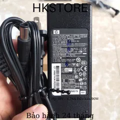 🔝 Sạc Laptop Hp 19V-4.74A 90W Đầu Kim Hp Dv4 Dv5 Dv6 2510p 2710p 6510 6530 6710 6910 8460 8560p 8570p 8470 8510 8710 Cq