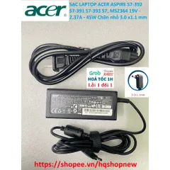 [Sạc zin] SẠC LAPTOP ACER ASPIRE S7-392 S7-391 S7-393 S7, MS2364 19V - 2.37A - 45W Chân nhỏ 3.0 x1.1 mm PHỤ KIỆN LAPTOP