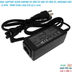 [Sạc zin] SẠC LAPTOP ACER ASPIRE S7-392 S7-391 S7-393 S7, MS2364 19V - 2.37A - 45W Chân nhỏ 3.0 x1.1 mm PHỤ KIỆN LAPTOP
