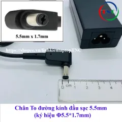 🔝 Sạc Laptop Acer 19V 2.37A 45W hoặc 19V 3.42A 65W chân To ký hiệu Φ5.5*1.7mm