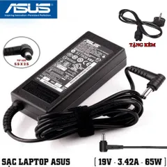 🔝 Sạc Laptop Asus 19V - 3.42A - 65W Tặng kèm dây nguồn (ADAPTER ASUS 19V-3.42A)