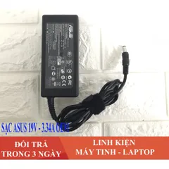 🔝 Sạc Laptop Asus 19V - 3.42A - 65W Tặng kèm dây nguồn (ADAPTER ASUS 19V-3.42A)