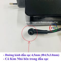 Sạc Laptop Asus ExpertBook B1400 Chân Kim Nhỏ 4.5mm 65W 3.42A - Phụ Kiện Thay Thế Chất Lượng Cao 12 Tháng Bảo Hành