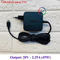 Sạc Laptop Asus Type C 45W 65W chân C USB C sạc linh kiện mới bảo hành 12 tháng PHỤ KIỆN LAPTOP