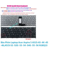 Bàn Phím Laptop Acer Aspire 5 A515-43 -44 -45 -46,A515-52 -52G -53 -54 -54G -55 -56 N18Q13 PHỤ KIỆN LAPTOP