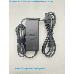 [Sạc zin] Sạc Laptop Dell 19.5V - 3.34A - 65W chân kim to 7.4 x 5.0 mm PHỤ KIỆN LAPTOP