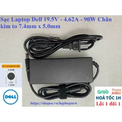 [Sạc zin] Sạc Laptop Dell 19.5V - 4.62A - 90W Chân kim to 7.4mm x 5.0mm PHỤ KIỆN LAPTOP