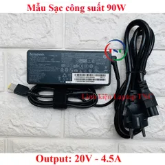 Sạc Laptop Lenovo 20V - 3.25A 65W / 20V - 4.5A 90W / 20V - 2.25A 45W chân USB Vuông X240 X250 X260 T450s T460 T460S PHỤ