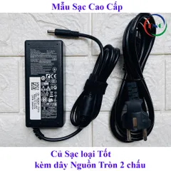[Chân Nhỏ] Sạc Laptop Dell 19.5V  3.34A chân kim nhỏ ZIN Adapter Dell 3567 3568 5568 3558 3458 3559 5558 5559 PHỤ KIỆN L