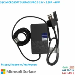 [Sạc zin] SẠC MICROSOFT SURFACE PRO 5 6 7 15V - 2.58A - 44W PHỤ KIỆN LAPTOP
