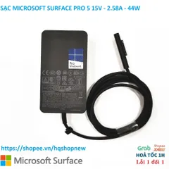 [Sạc zin] SẠC MICROSOFT SURFACE PRO 5 6 7 15V - 2.58A - 44W PHỤ KIỆN LAPTOP