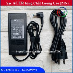 Sạc Laptop Acer Cao Cấp 19V 4.74A 90W - Adapter ZIN Chính Hãng, Đèn Báo Nguồn, Bảo Hành 12 Tháng