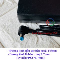 Sạc Laptop Acer Cao Cấp 19V 4.74A 90W - Adapter ZIN Chính Hãng, Đèn Báo Nguồn, Bảo Hành 12 Tháng