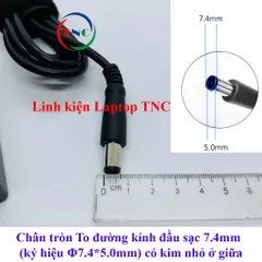 🔝 Sạc Laptop Dell Oval 19.5V 3.34A 65W chân tròn TO 7.4*5.0mm Dell Latitude E7250 E7450 E5250 3340 E5450 E5470 E5490