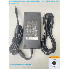 [Sạc zin] Sạc laptop Dell Precision M4800 M4700 M4600 19.5V  - 9.23A - 180W  Chân to 7.4 x 5.5 mm PHỤ KIỆN LAPTOP