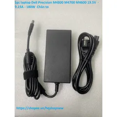 [Sạc zin] Sạc laptop Dell Precision M4800 M4700 M4600 19.5V  - 9.23A - 180W  Chân to 7.4 x 5.5 mm PHỤ KIỆN LAPTOP