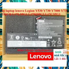 Pin Laptop Lenovo Legion Y530 Y730 Y7000 - 11.4V 52.5Wh Phụ Kiện Laptop Chất Lượng Cao, Đen, Bảo Hành Đổi Mới 100%