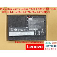 Pin Laptop Lenovo Legion Y530 Y730 Y7000 - 11.4V 52.5Wh Phụ Kiện Laptop Chất Lượng Cao, Đen, Bảo Hành Đổi Mới 100%