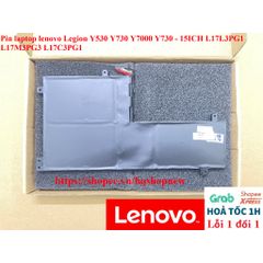 Pin Laptop Lenovo Legion Y530 Y730 Y7000 - 11.4V 52.5Wh Phụ Kiện Laptop Chất Lượng Cao, Đen, Bảo Hành Đổi Mới 100%