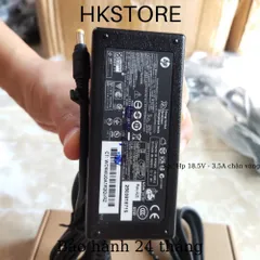 🔝 Sạc Laptop Hp 18.5V-3.5A 65W Chân Vàng dùng cho Hp Dv2000 Dv4000 510 530 6820s Dv1000 6530s Dv1300 Dv1400 Dv1500 Dv50