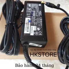 🔝 Sạc Laptop Hp 18.5V-3.5A 65W Chân Vàng dùng cho Hp Dv2000 Dv4000 510 530 6820s Dv1000 6530s Dv1300 Dv1400 Dv1500 Dv50