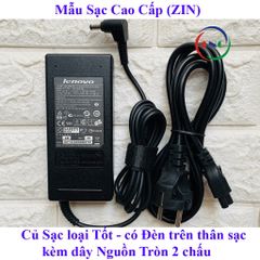 Sạc Laptop Lenovo 19V 4.74A Chính Hãng ZIN - Kèm Dây Nguồn, Bảo Hành 12 Tháng, Đèn Báo Nguồn