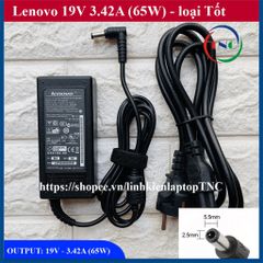 Sạc Laptop Lenovo 19V 3.42A Chân To 5.5mm - Adapter Chính Hãng Cao Cấp, Bảo Hành 12 Tháng, Thay Thế An Toàn