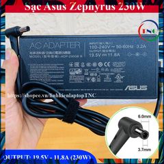 Sạc Laptop Asus Zephyrus 230W 19.5V 11.8A cho GU502 GU502L GU502LW GU502LV GU502LWS - Chân tròn lớn 6.0x3.7mm, Bảo hành 06 tháng