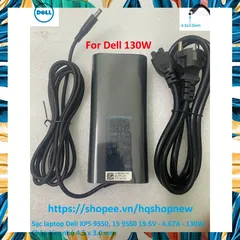 [Sạc zin] Sạc laptop Dell XPS 9550, 15 9550 19.5V - 6.67A - 130W Chân kim nhỏ 4.5 x 3.0 mm PHỤ KIỆN LAPTOP