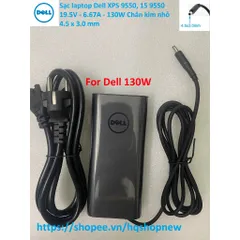 [Sạc zin] Sạc laptop Dell XPS 9550, 15 9550 19.5V - 6.67A - 130W Chân kim nhỏ 4.5 x 3.0 mm PHỤ KIỆN LAPTOP