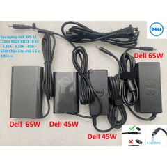 [Sạc zin] Sạc laptop Dell XPS 12 L221X 9Q23 9Q33 19.5V - 2.31A - 3.34A - 45W - 65W Chân kim nhỏ 4.5 x 3.0 mm PHỤ KIỆN LA