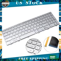 Bàn phím laptop Dell Inspiron 15-7000 15-7537 - LED Backlit, Bạc - Phụ Kiện Thay Thế Chất Lượng Cao, Bảo Hành Đổi Mới