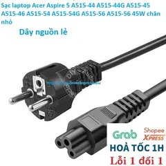Sạc laptop Acer Aspire 5 A515-44 A515-44G A515-45 A515-46 A515-54 A515-54G A515-56 A515-56 19V - 2.37A - 45W chân nhỏ PH